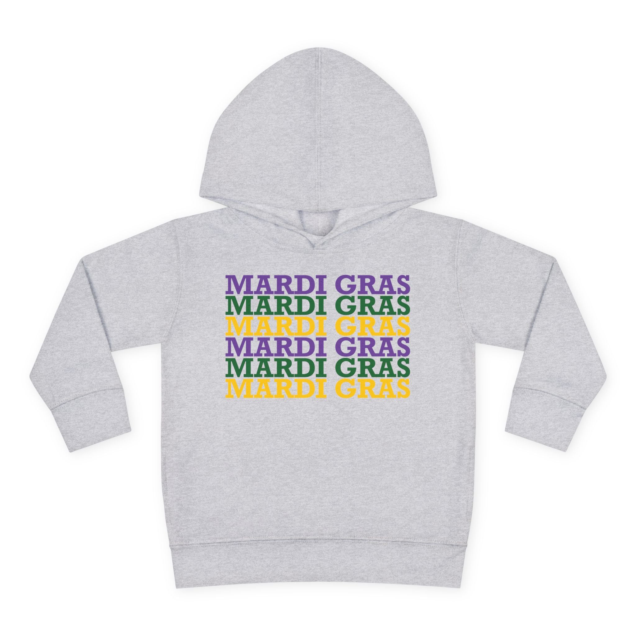 Mardi Gras Toddler Pullover Fleece Hoodie