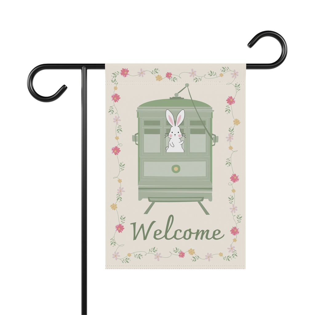 Charming Bunny Garden Banner