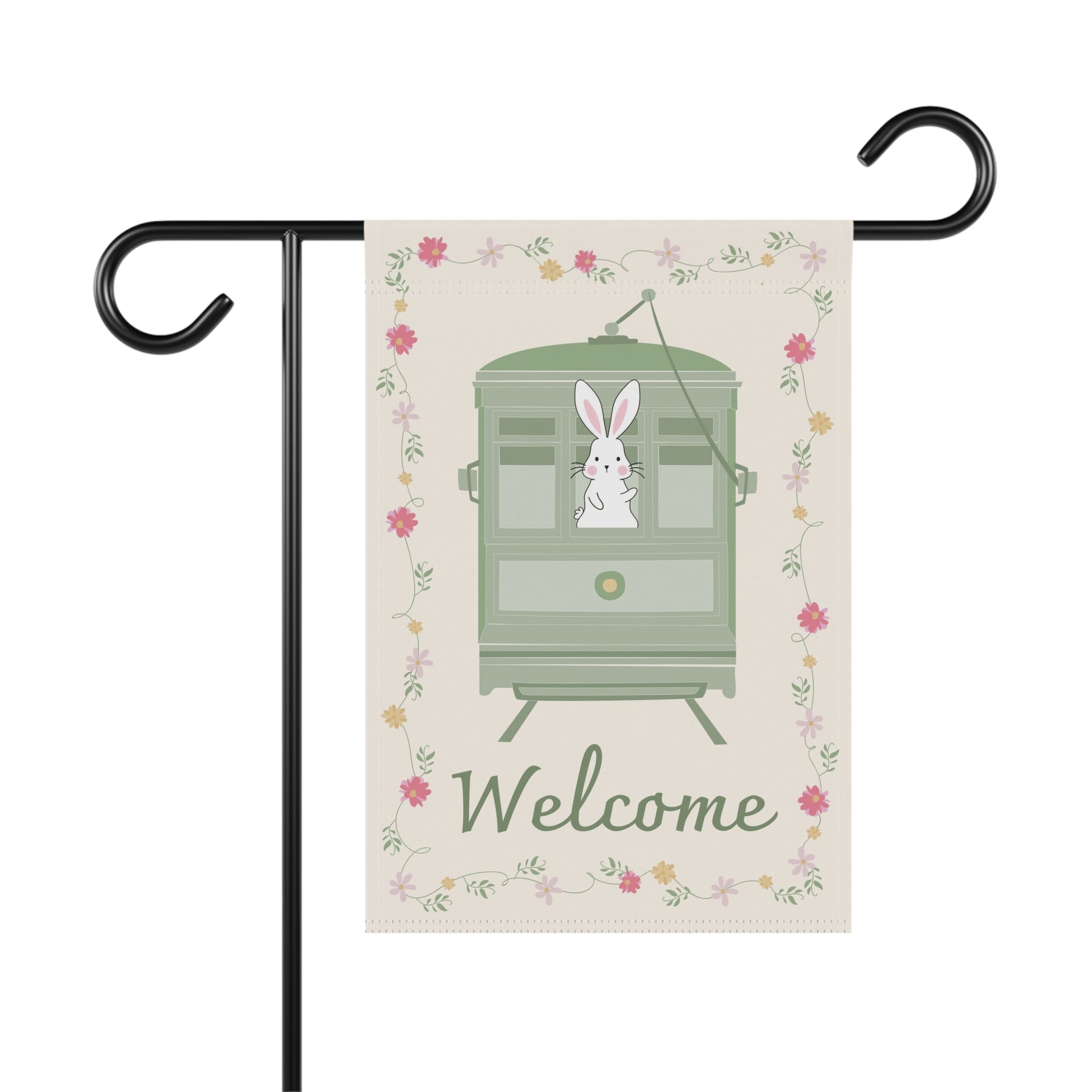 Charming Bunny Garden Banner