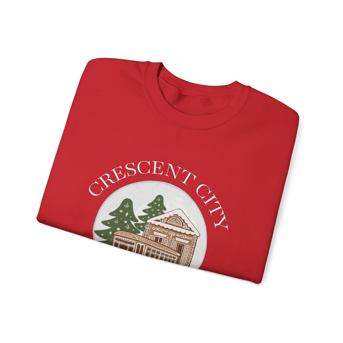 Snow Globe Street Car Crescent City Sweatshirt | Cozy Winter Lodge Crewneck