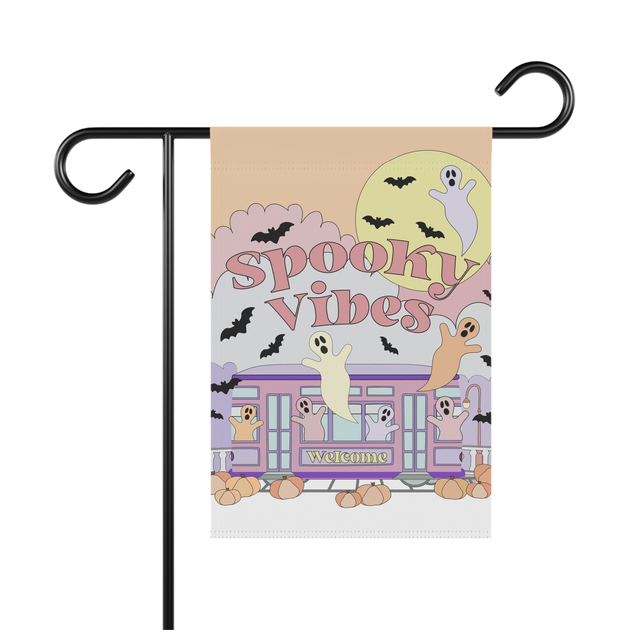 Pastel Pink New Orleans Halloween – Garden & House Banner