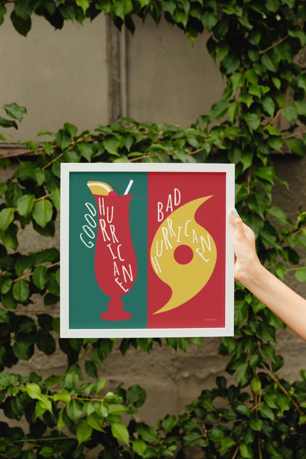 Good Hurricane / Bad Hurricane – Funny New Orleans Wall Art Print