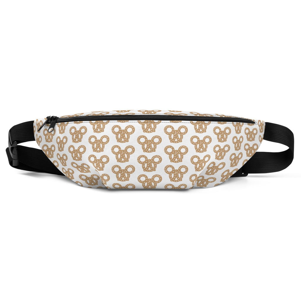 Salty Pretzel Fanny Pack - CraftNOLA Fanny Pack - Brown and White