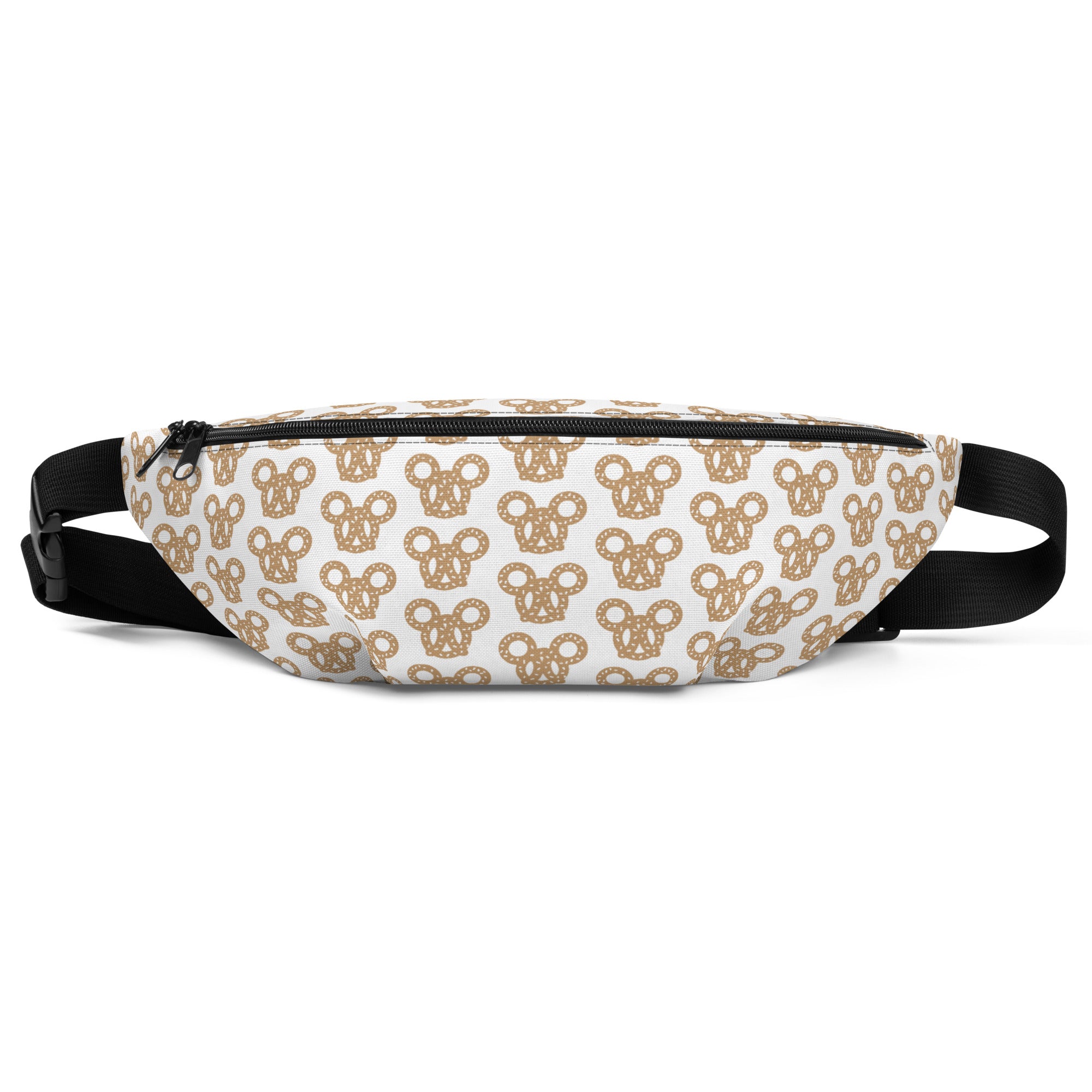 Salty Pretzel Fanny Pack - CraftNOLA Fanny Pack - Brown and White