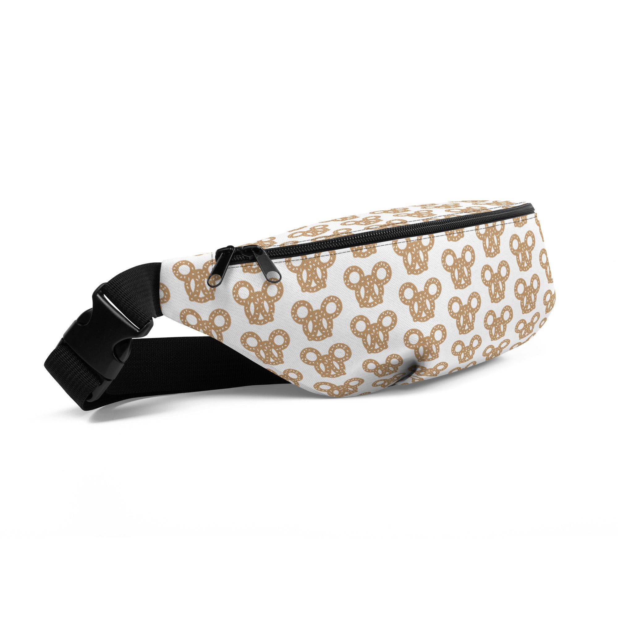 Salty Pretzel Fanny Pack - CraftNOLA Fanny Pack - Brown and White