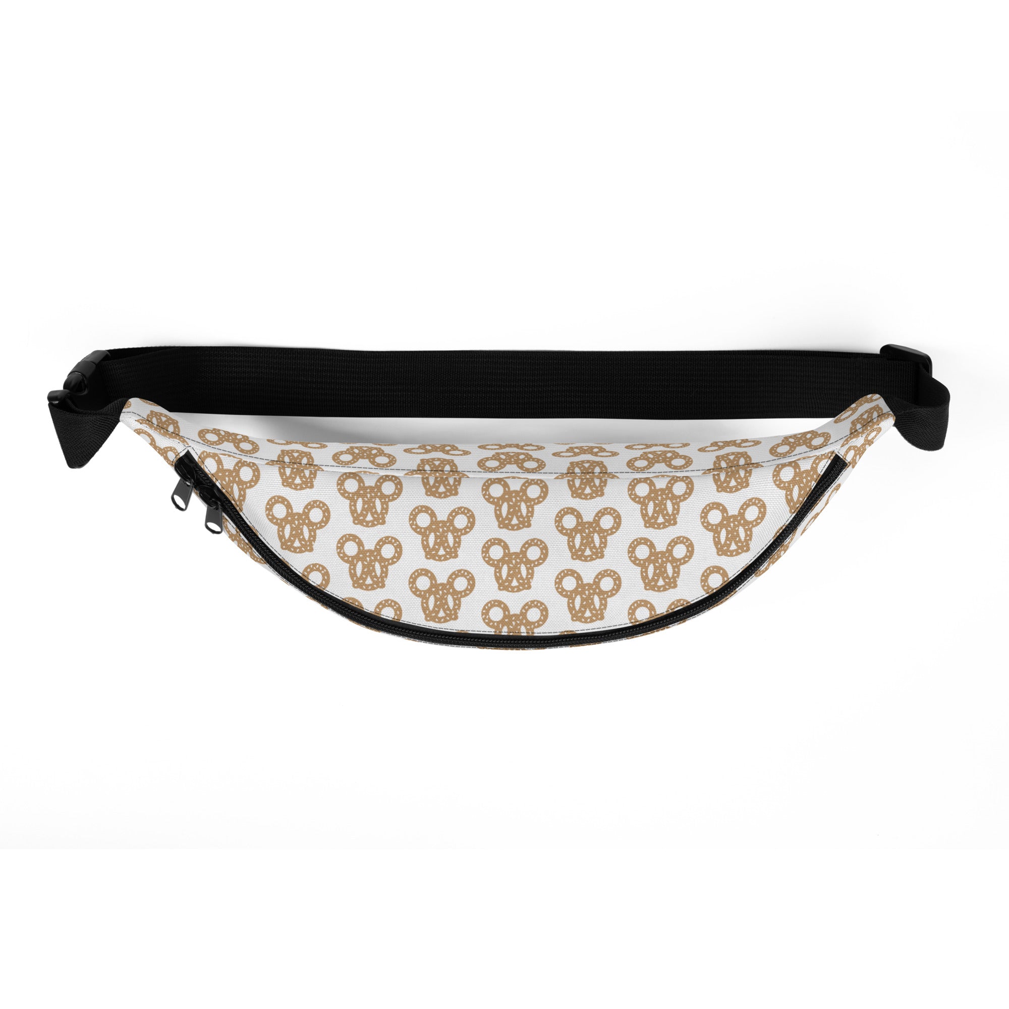 Salty Pretzel Fanny Pack - CraftNOLA Fanny Pack - Brown and White