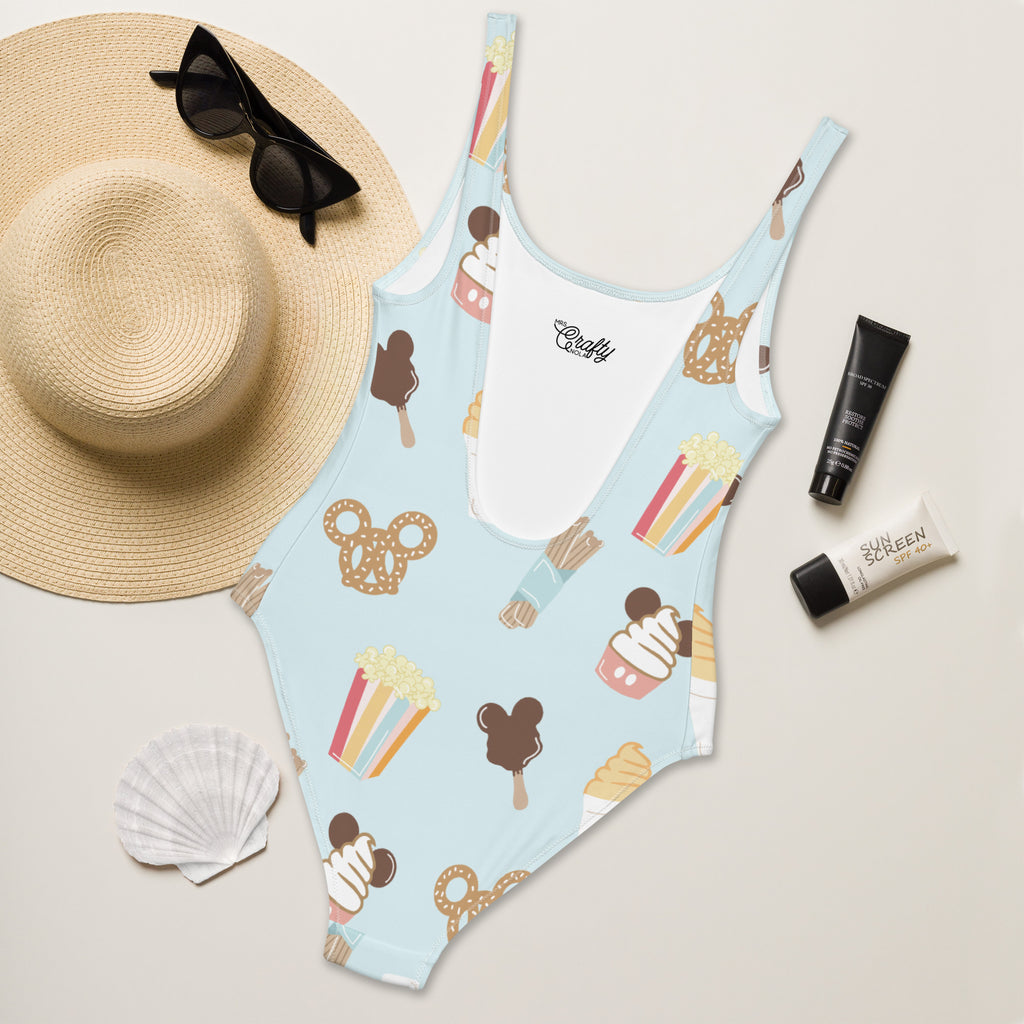 Here for the snacks One-Piece Adult Swimsuit