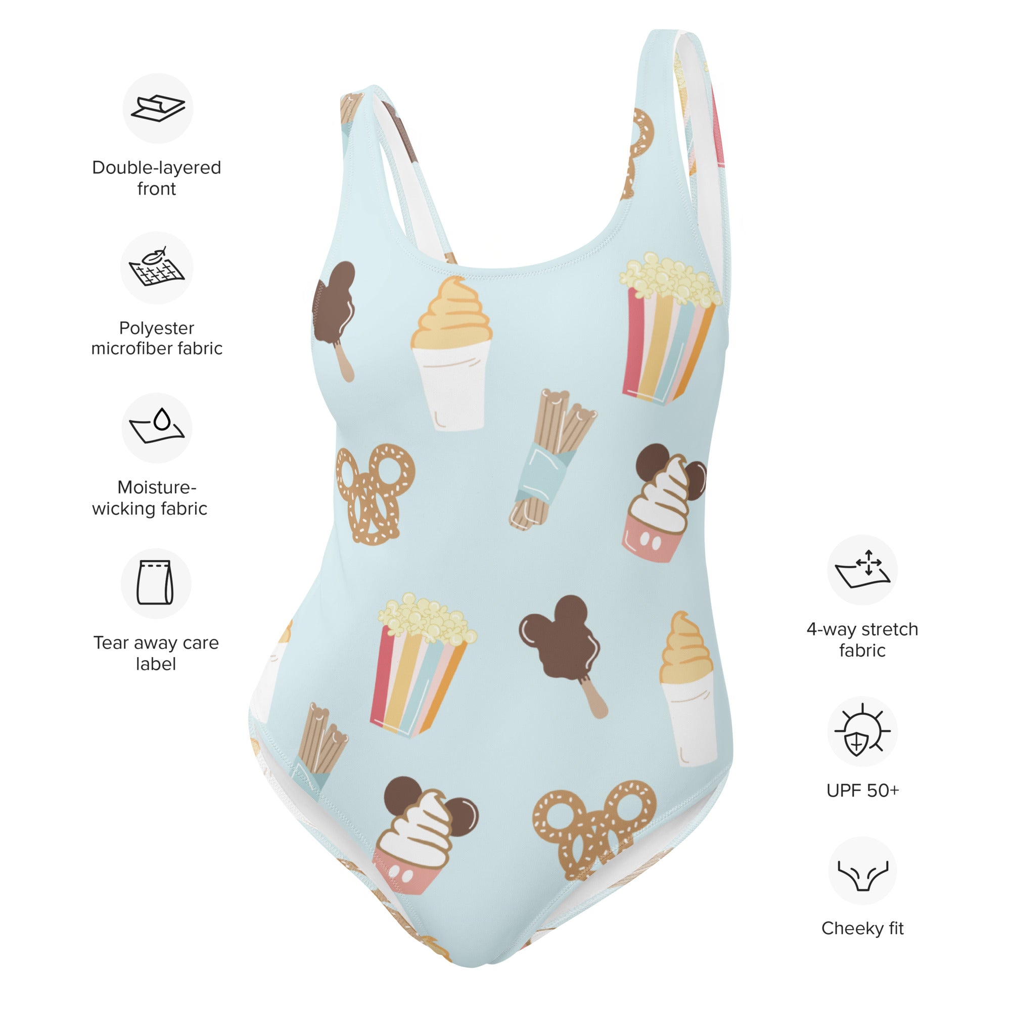 Here for the snacks One-Piece Adult Swimsuit