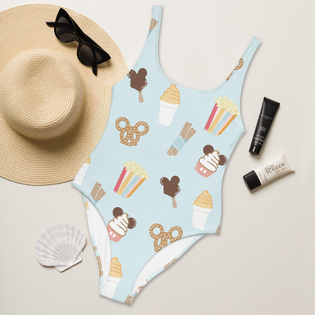 Here for the snacks One-Piece Adult Swimsuit