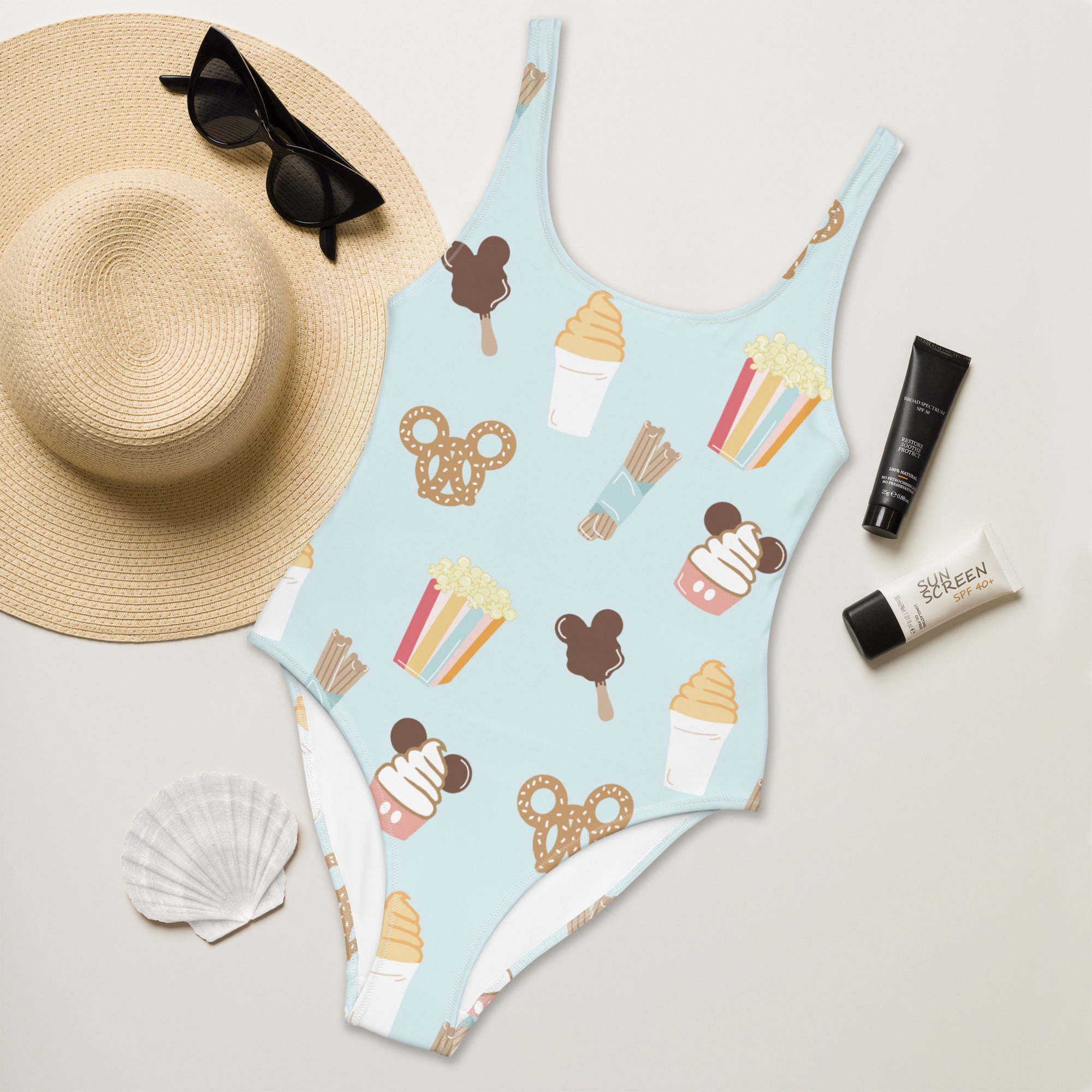 Here for the snacks One-Piece Adult Swimsuit