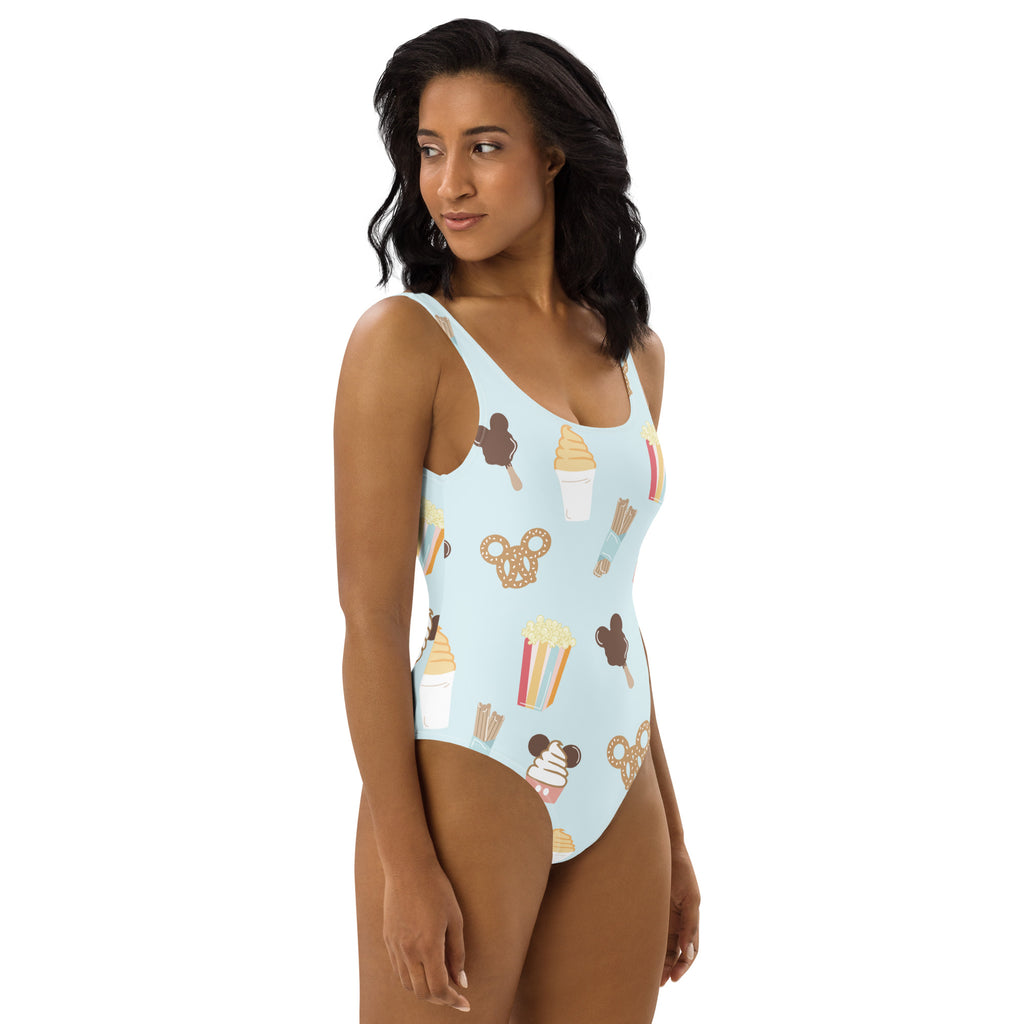 Here for the snacks One-Piece Adult Swimsuit