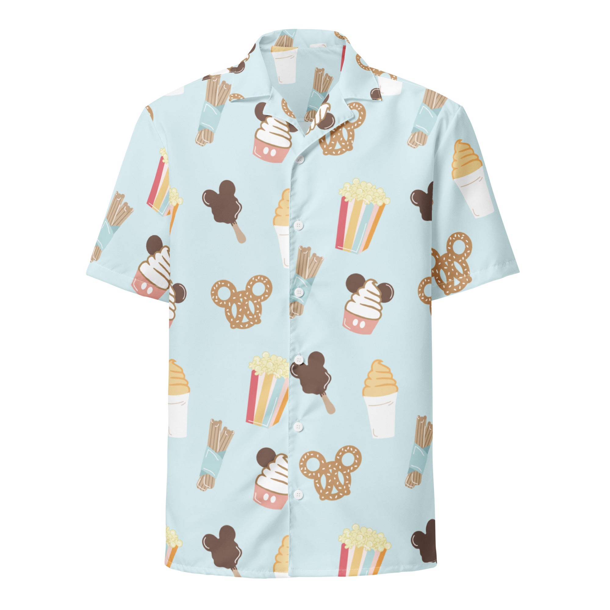 Here for the Snacks - Unisex button shirt CraftNOLA
