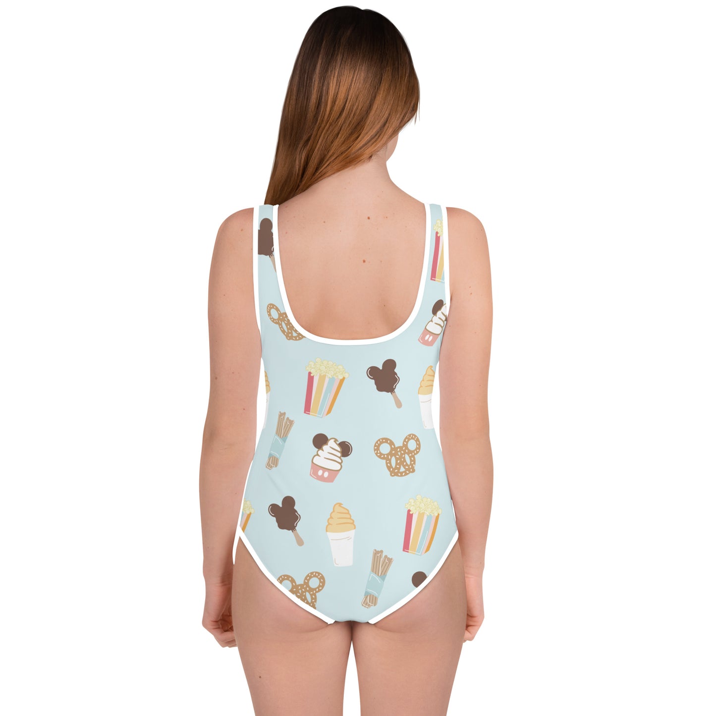 Here for the snacks All-Over Print Youth Swimsuit