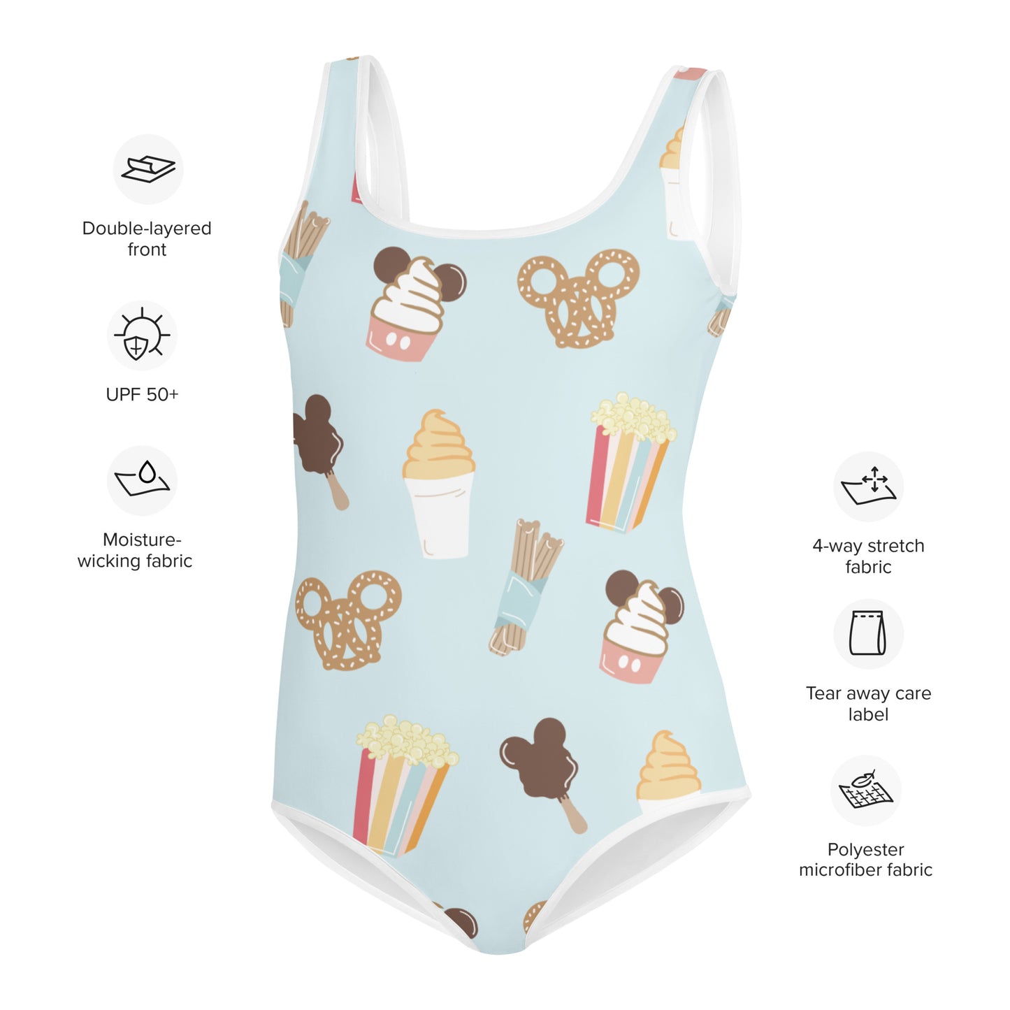 Here for the snacks All-Over Print Youth Swimsuit