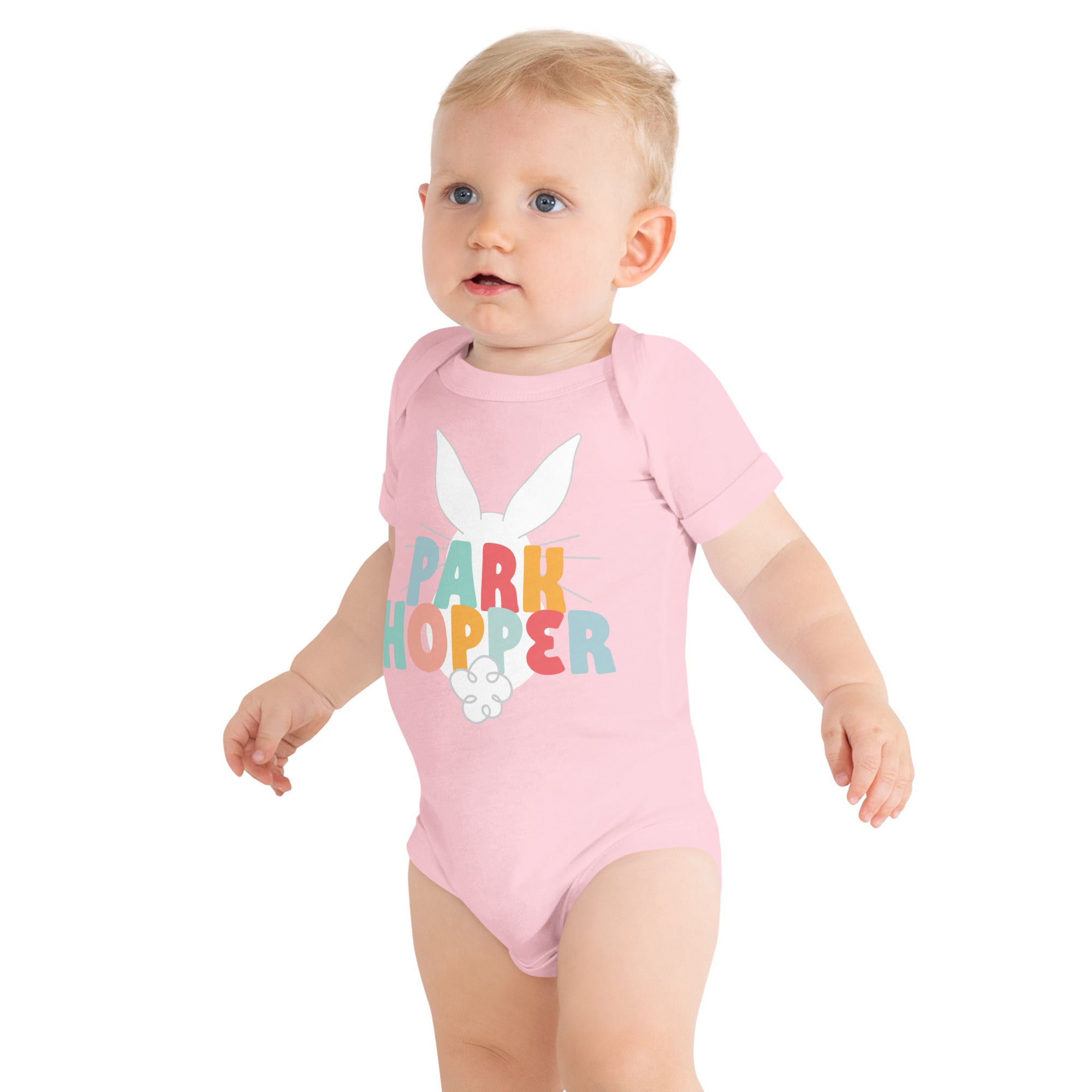 Park Hopper Baby one piece - CraftNOLA Tee - Blue, Pink, Yellow, Black, Grey, Heather