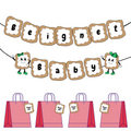 Banner & Thank You Tag Print Out Bundle - Beignet Baby - Canva Template