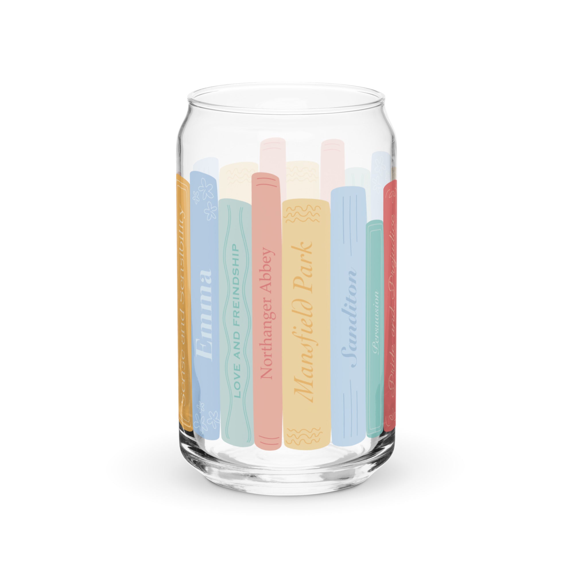 Jane Austen Collection - Can-shaped glass