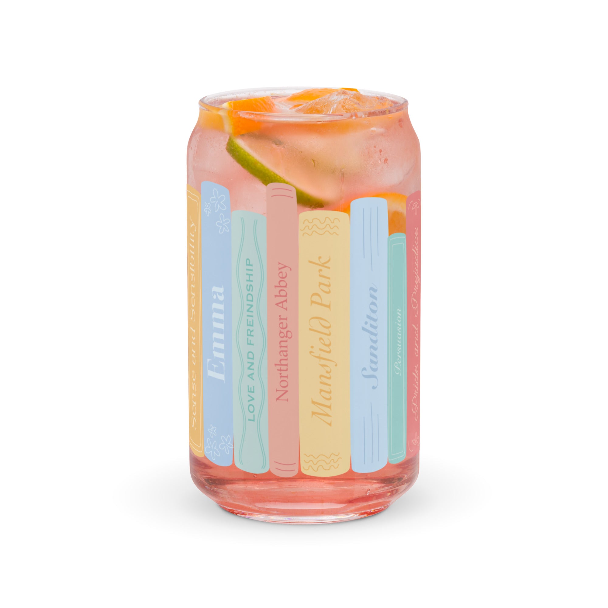 Jane Austen Collection - Can-shaped glass