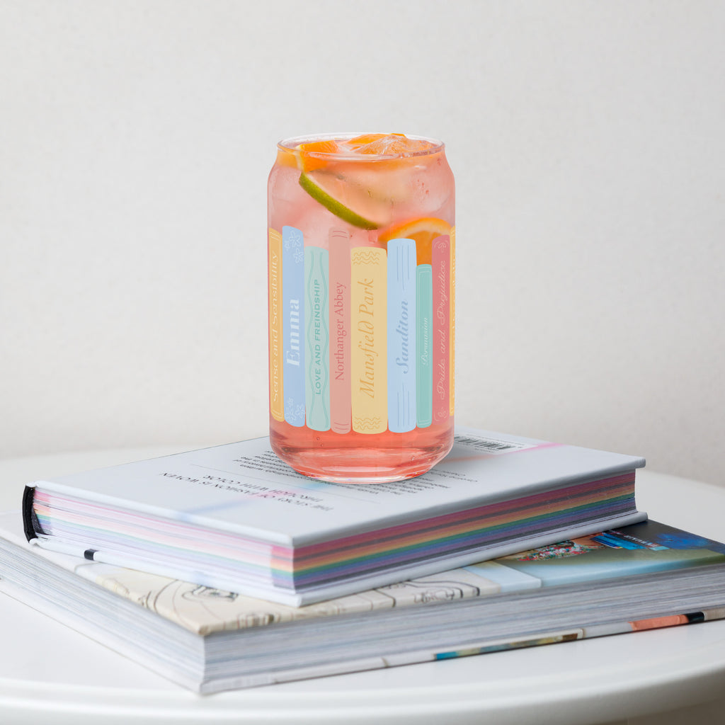 Jane Austen Collection - Can-shaped glass