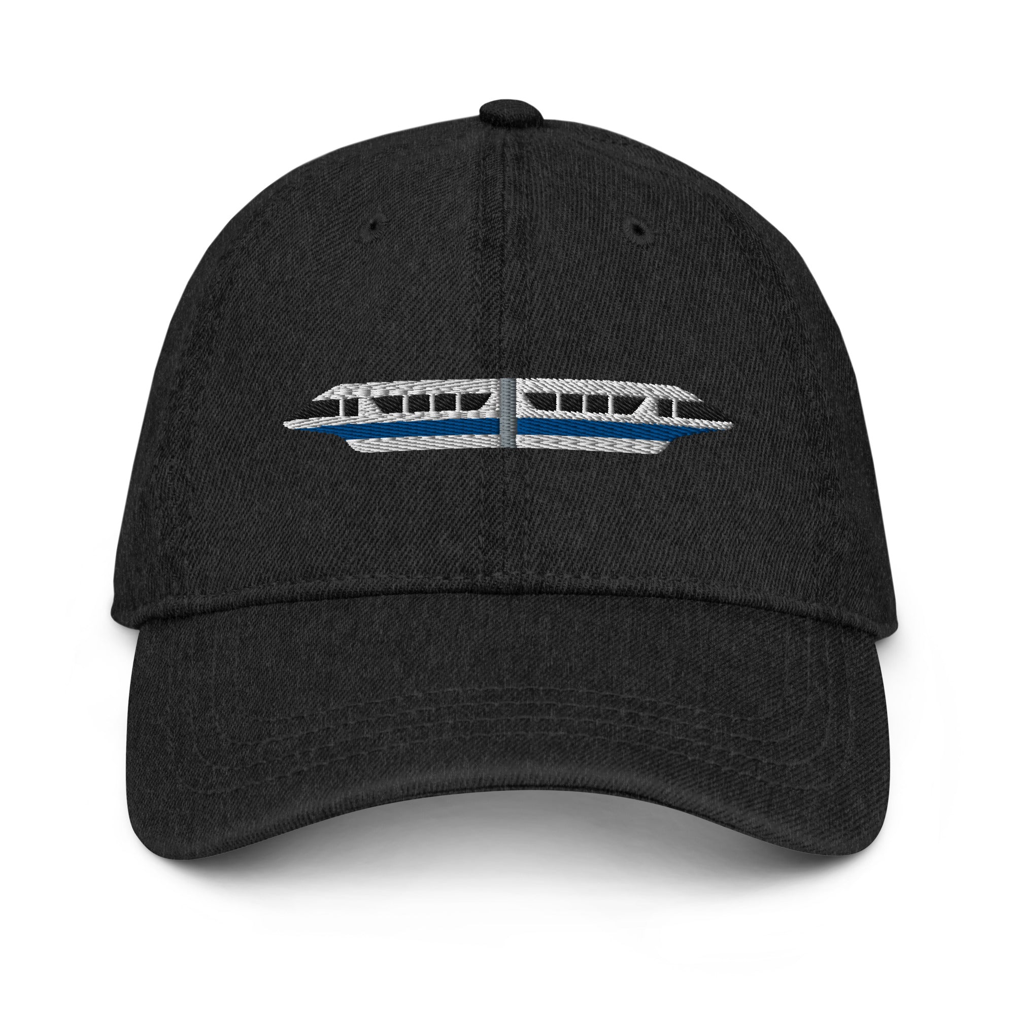 Monorail Blue Denim Hat - CraftNOLA Cap - Light Blue Denim, Blue Denim, Black Denim