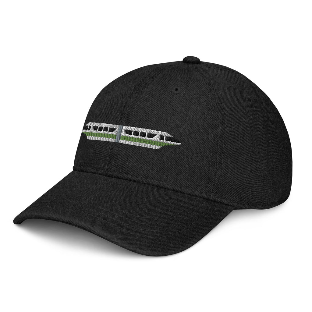 Monorail Lime Denim Hat - CraftNOLA Cap - Light Blue Denim, Blue Denim, Black Denim