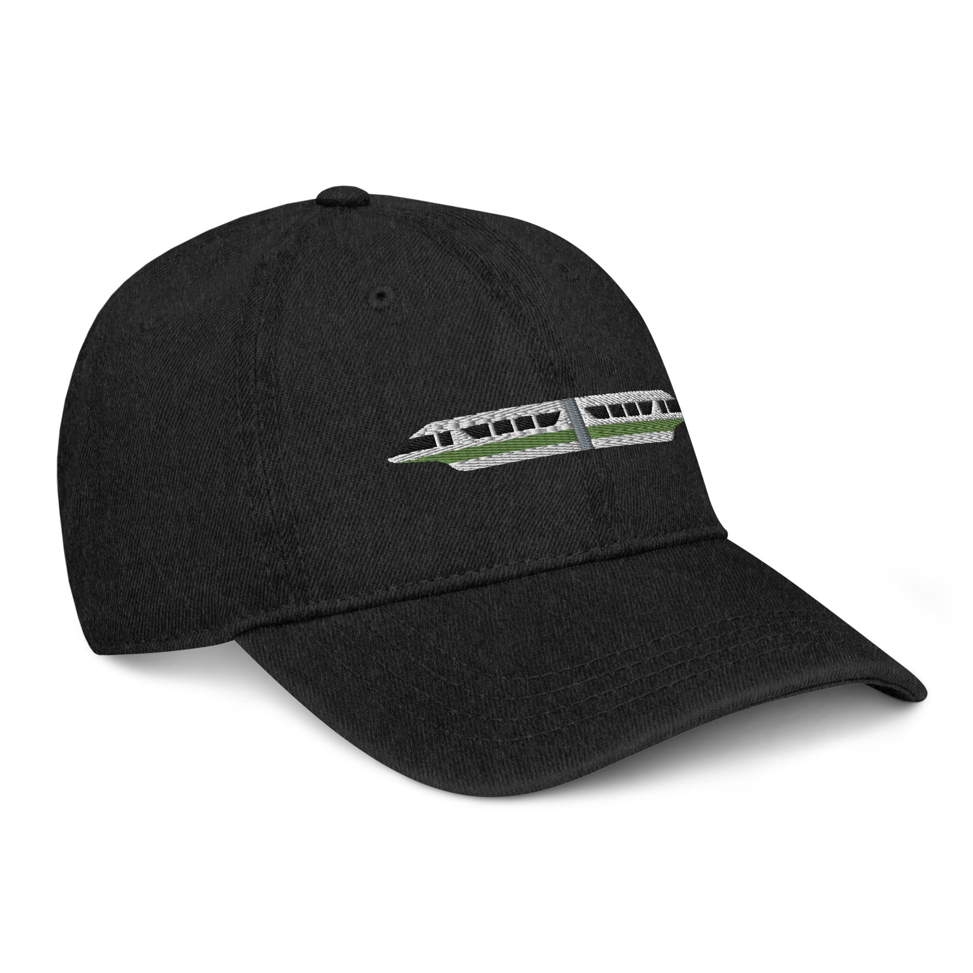 Monorail Lime Denim Hat - CraftNOLA Cap - Light Blue Denim, Blue Denim, Black Denim