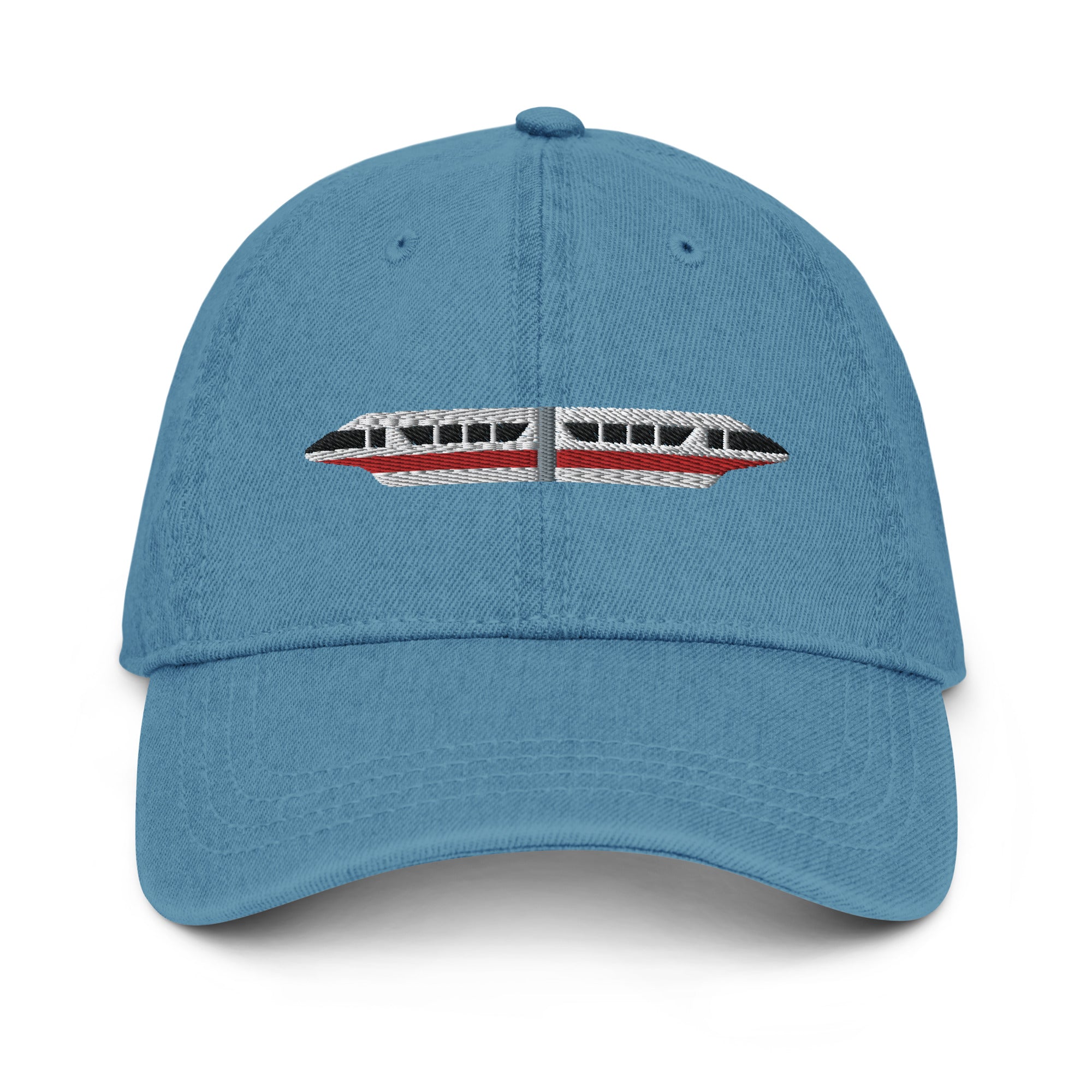 Monorail Red Denim Hat - CraftNOLA Cap - Light Blue Denim, Blue Denim, Black Denim