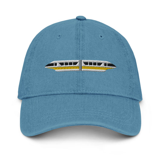 Monorail Yellow Denim Hat - CraftNOLA Cap - Light Blue Denim, Blue Denim, Black Denim