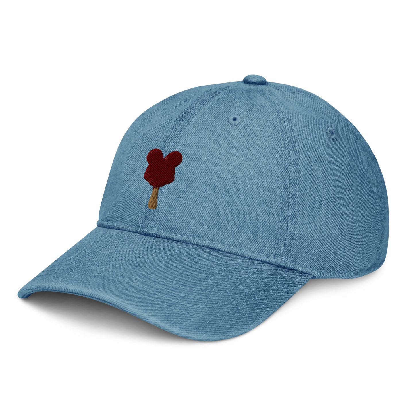 Mickey Bar Denim Hat - CraftNOLA Cap - Light Blue Denim, Blue Denim