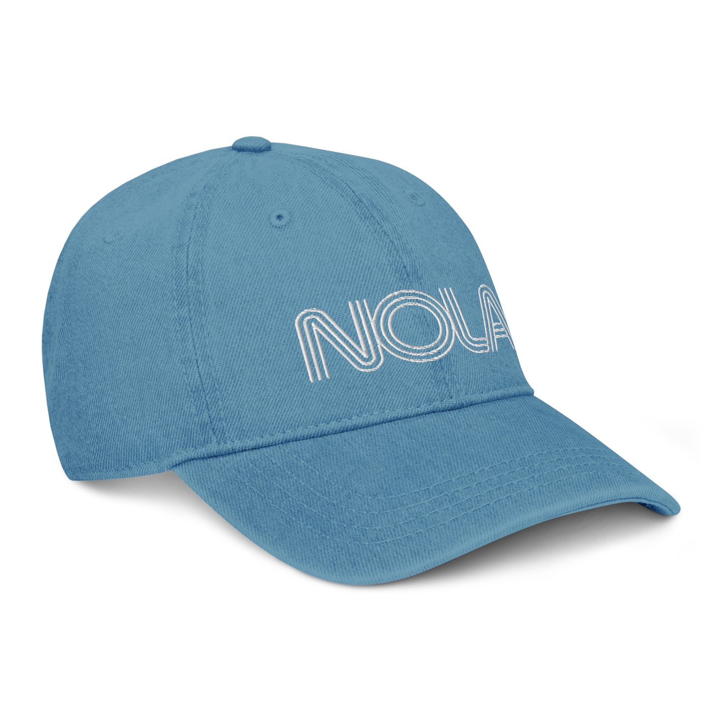 NOLA Denim Hat - CraftNOLA Cap - Light Blue Denim, Blue Denim, Black Denim