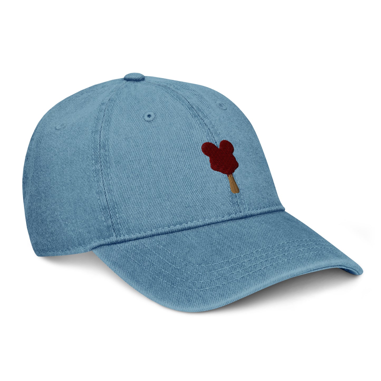 Mickey Bar Denim Hat - CraftNOLA Cap - Light Blue Denim, Blue Denim