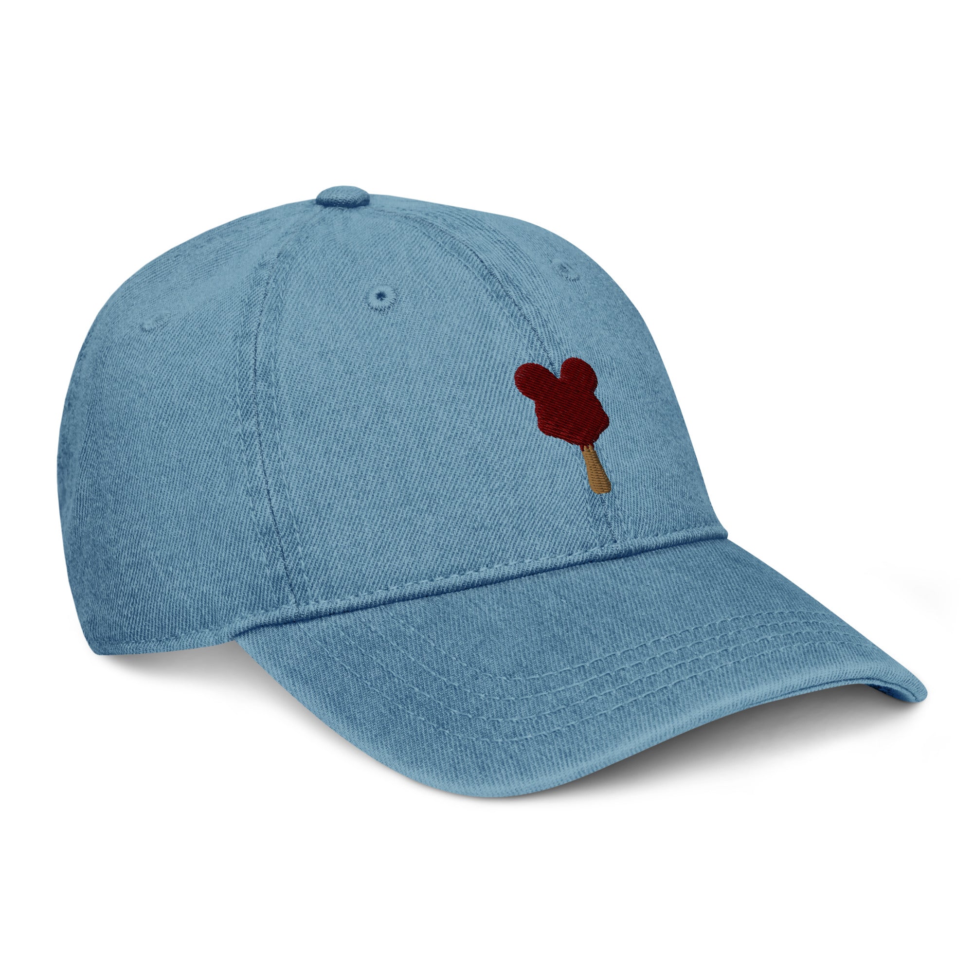 Mickey Bar Denim Hat - CraftNOLA Cap - Light Blue Denim, Blue Denim