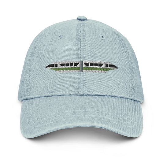 Monorail Lime Denim Hat - CraftNOLA Cap - Light Blue Denim, Blue Denim, Black Denim