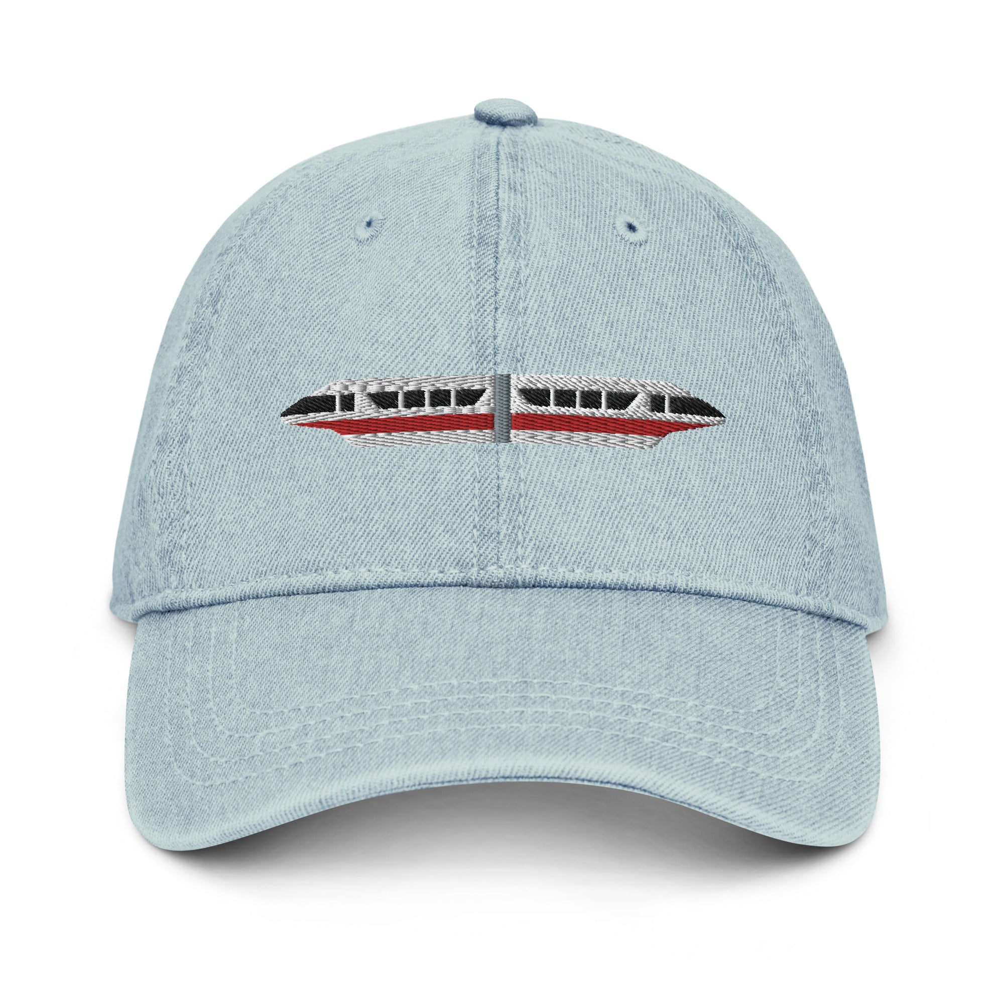 Monorail Red Denim Hat - CraftNOLA Cap - Light Blue Denim, Blue Denim, Black Denim