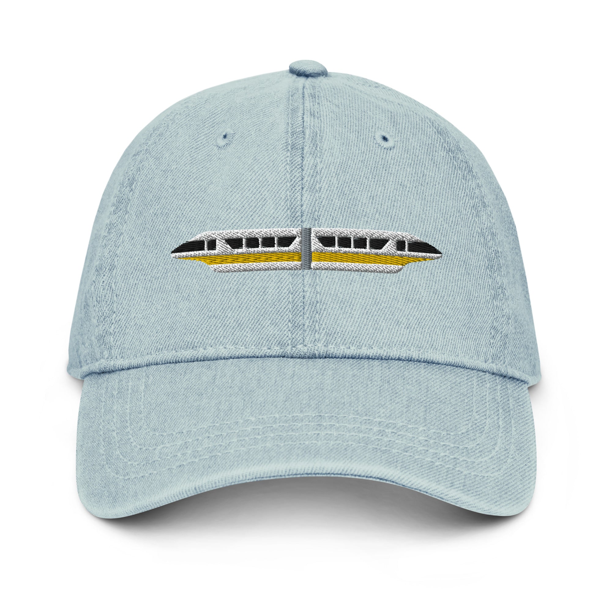 Monorail Yellow Denim Hat - CraftNOLA Cap - Light Blue Denim, Blue Denim, Black Denim