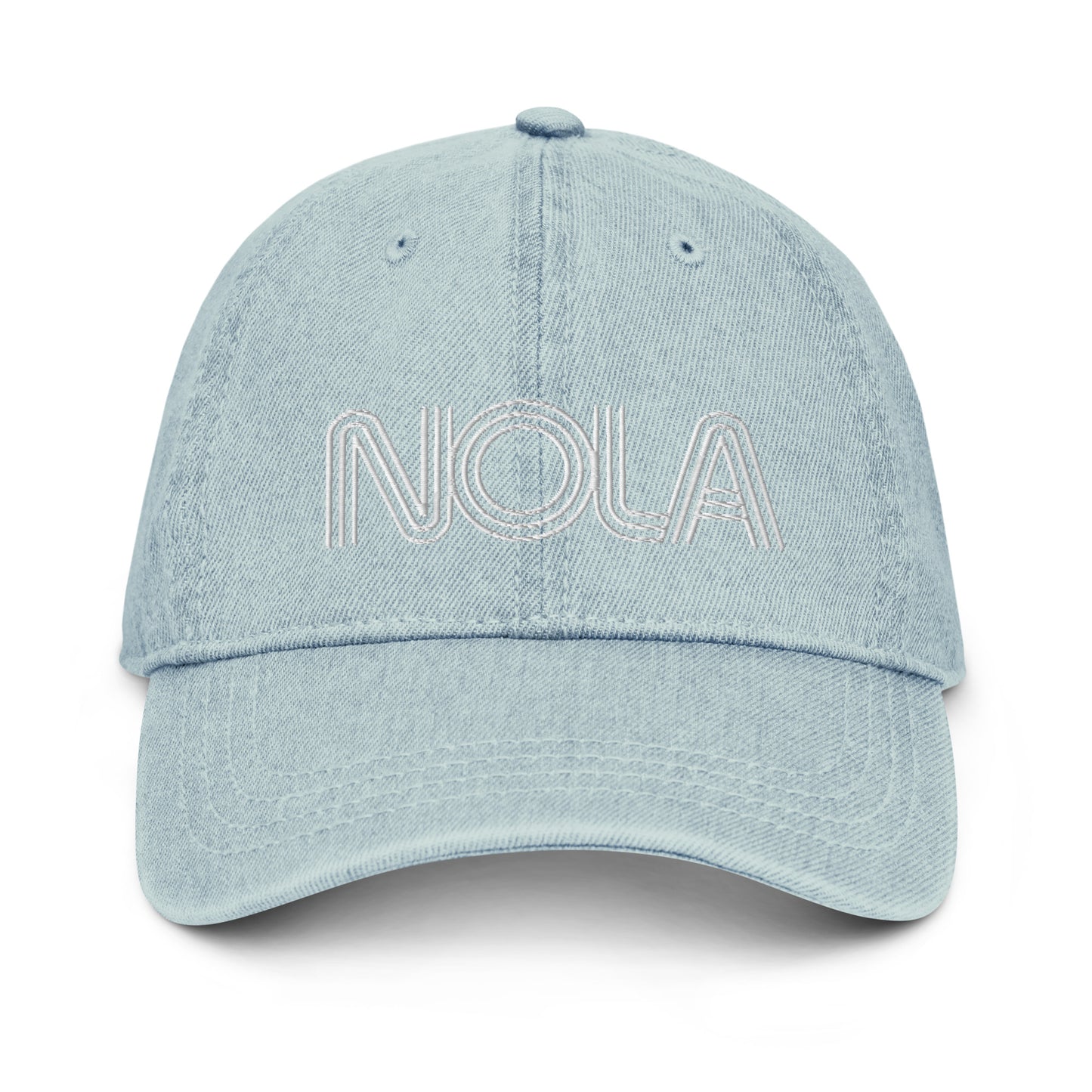 NOLA Denim Hat - CraftNOLA Cap - Light Blue Denim, Blue Denim, Black Denim