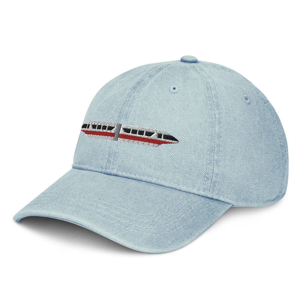 Monorail Red Denim Hat - CraftNOLA Cap - Light Blue Denim, Blue Denim, Black Denim