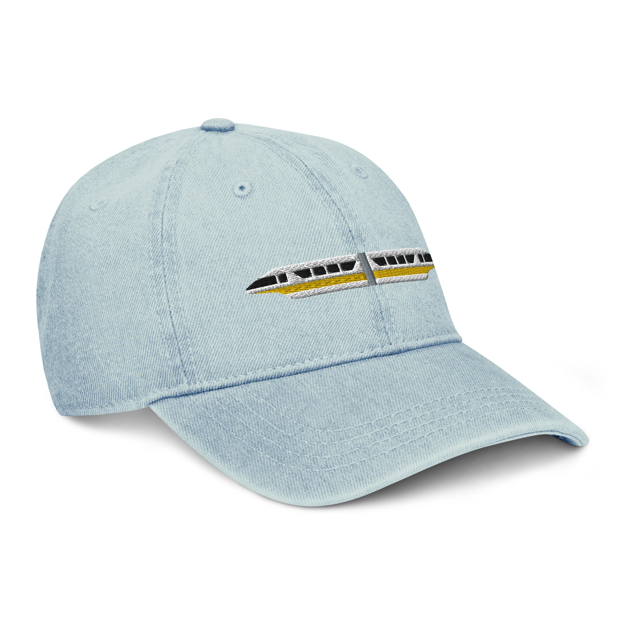Monorail Yellow Denim Hat - CraftNOLA Cap - Light Blue Denim, Blue Denim, Black Denim