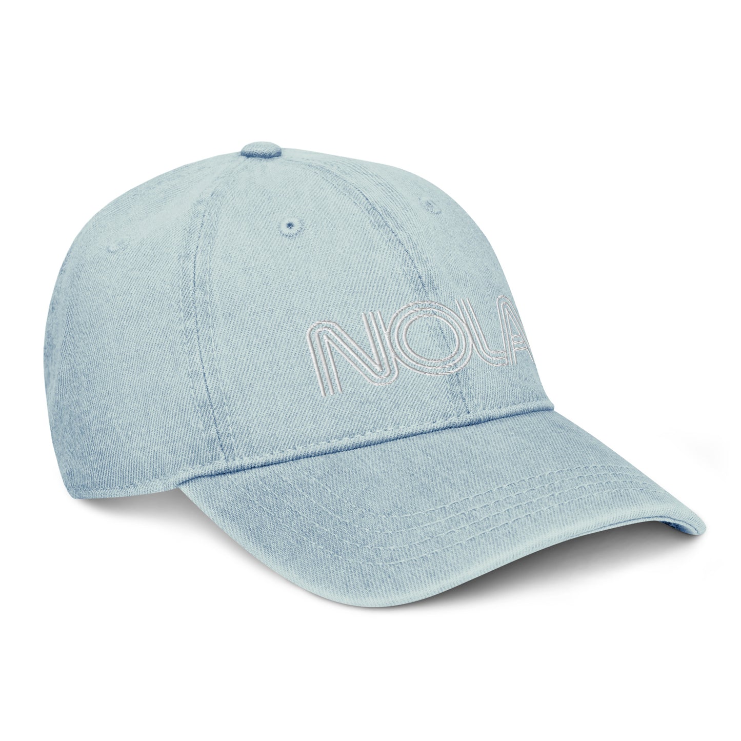 NOLA Denim Hat - CraftNOLA Cap - Light Blue Denim, Blue Denim, Black Denim