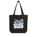 Reading Past My Bedtime - CraftNOLA Eco Tote Bag - Black