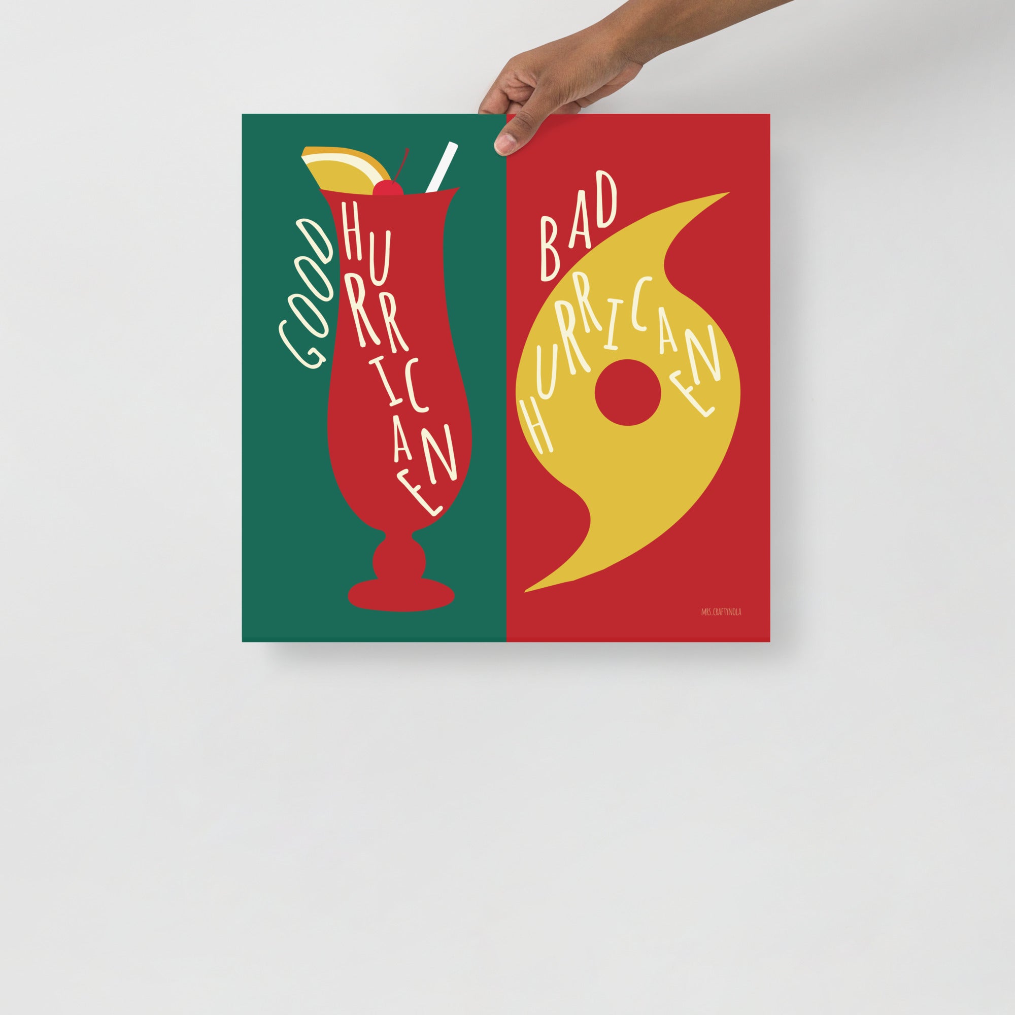 Good Hurricane / Bad Hurricane – Funny New Orleans Wall Art Print