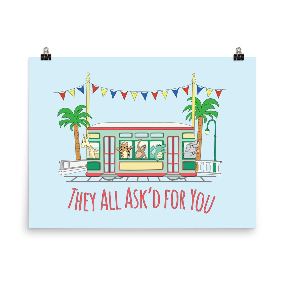 They all Ask'd for you Poster