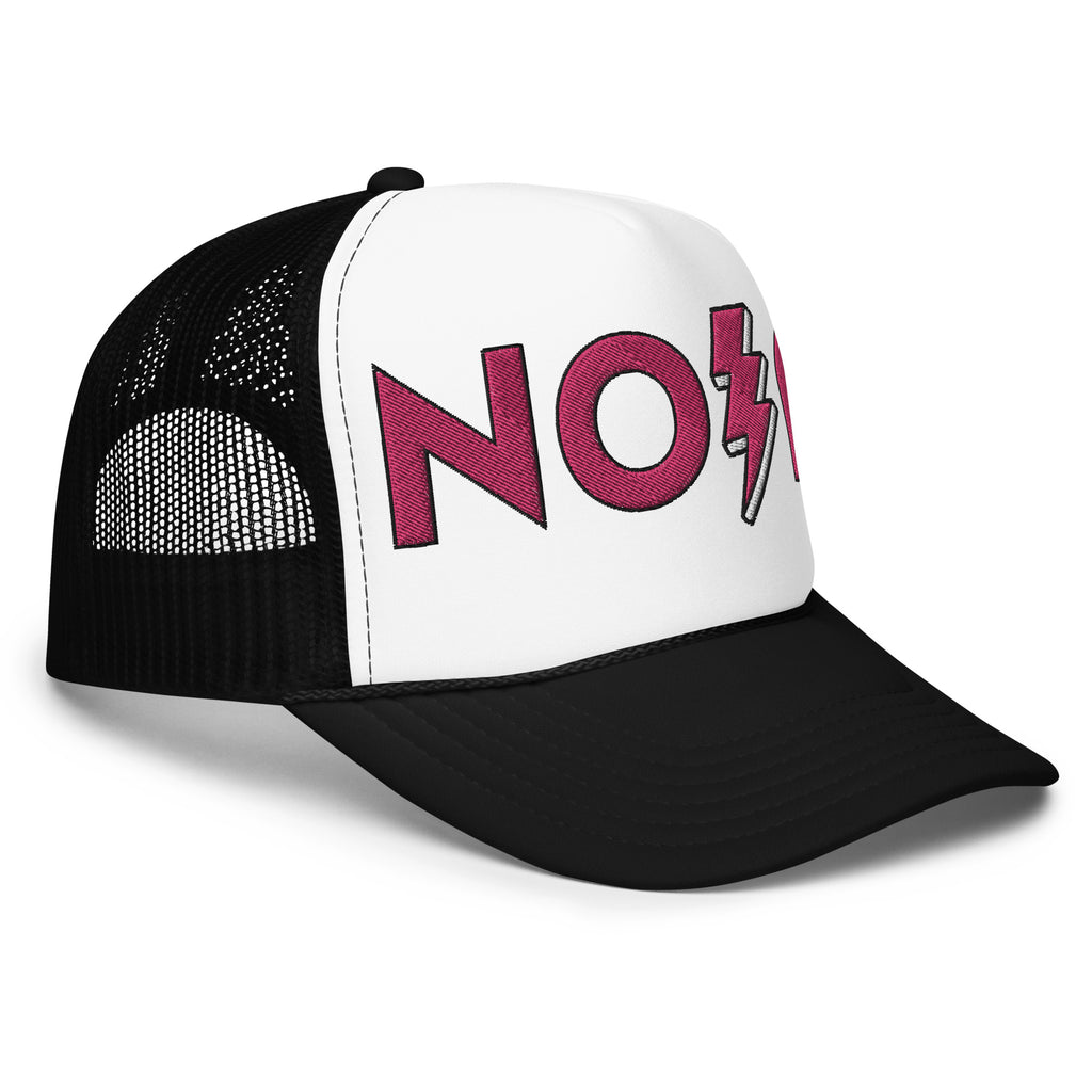 NOLA Pink Lightning Foam trucker hat