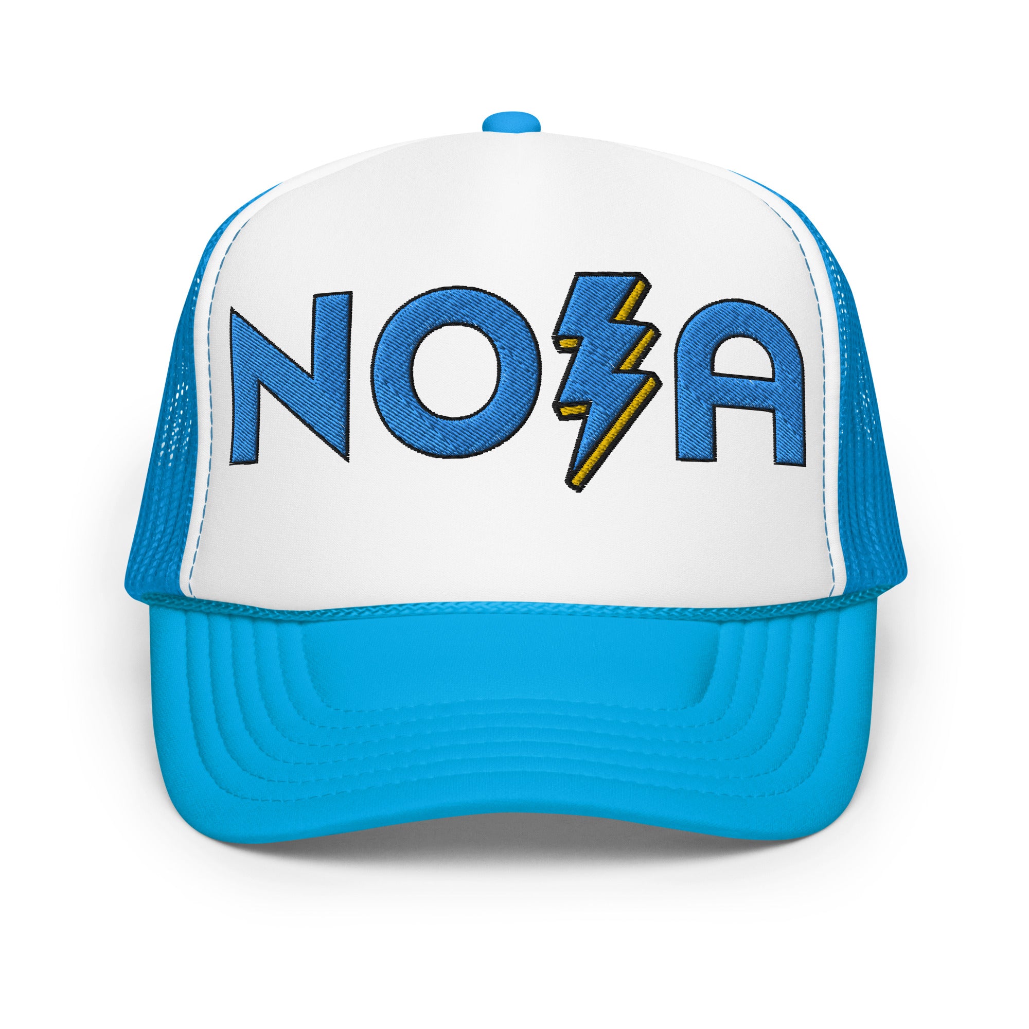 NOLA Blue Lightning Foam trucker hat