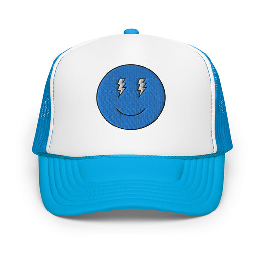 Blue Smiles Foam trucker hat