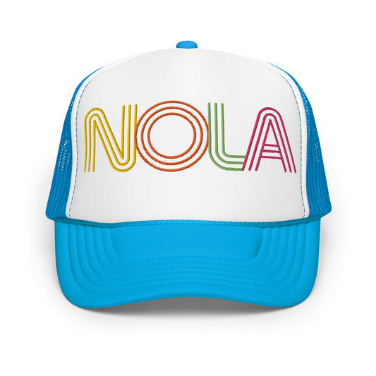 Colorful NOLA Foam trucker hat