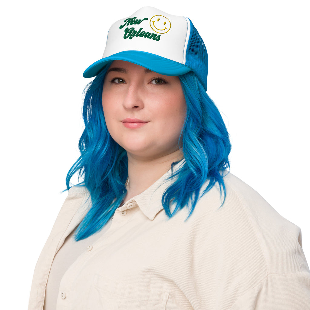 Smile New Orleans Foam Trucker Hat