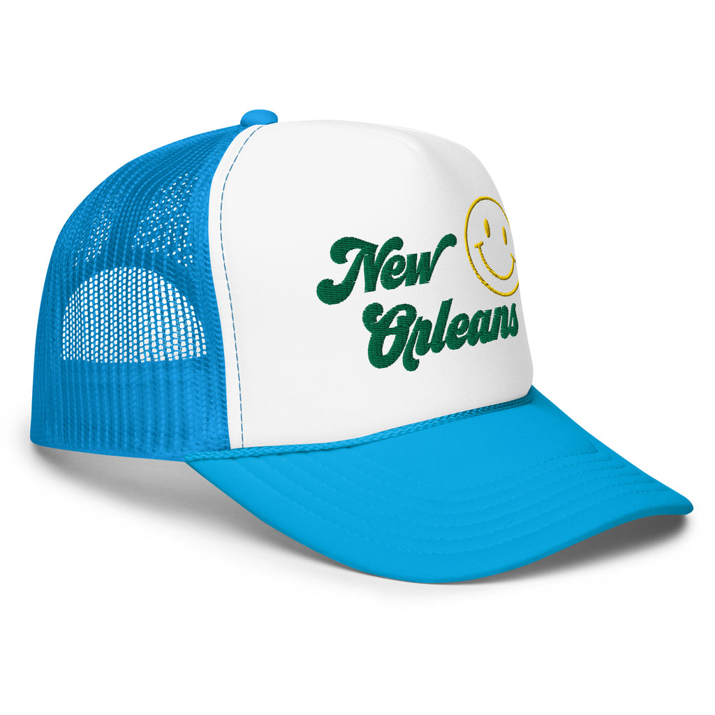 Smile New Orleans Foam Trucker Hat