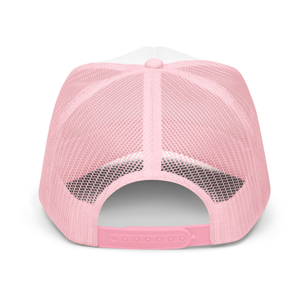 Pink Lightning Foam trucker hat