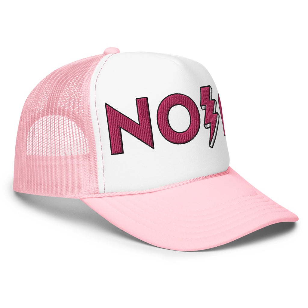 NOLA Pink Lightning Foam trucker hat